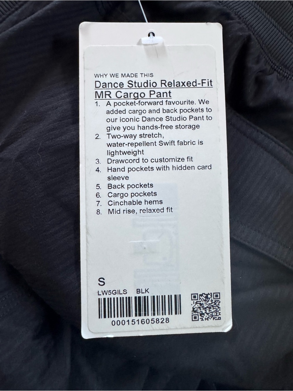 Lululemon Black Cargo Track Pants - Picture 4 of 4
